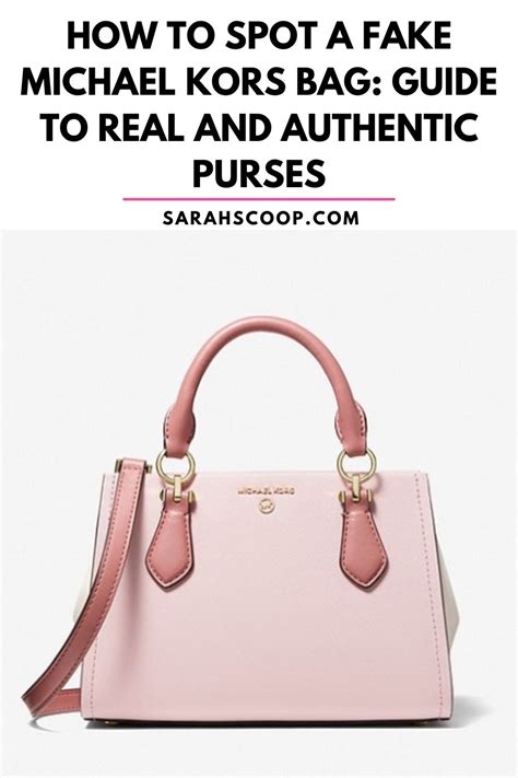 spot fake michael kors bag|michael kors purse authentic.